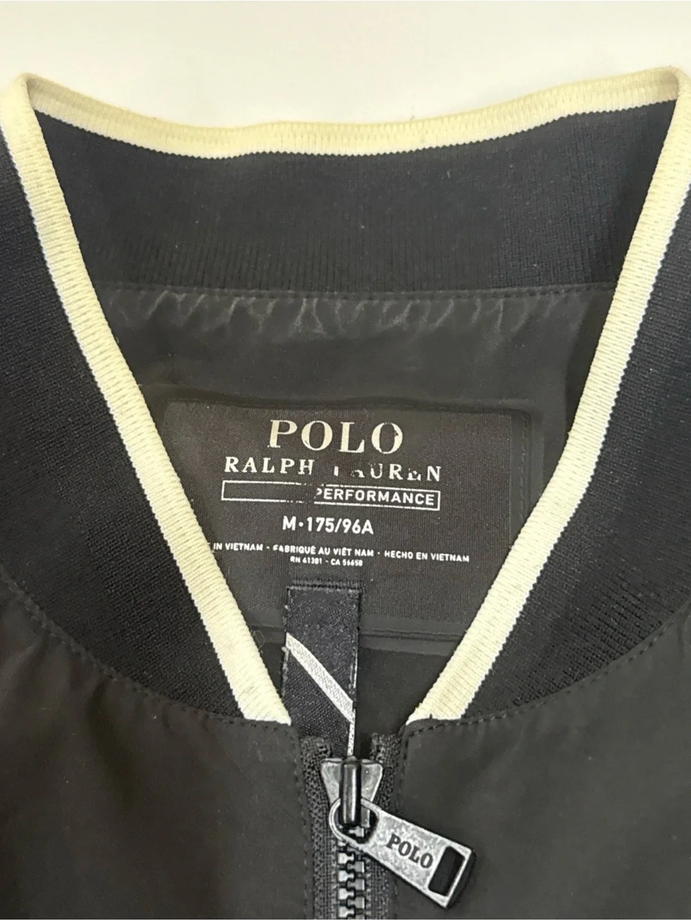 Men's Black Performance Windbreaker P Wing Med